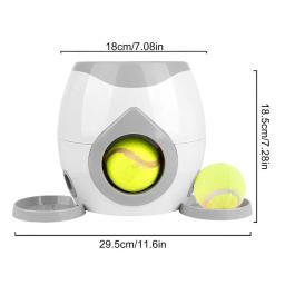 Máquina do lançador de bolas de tênis para cães, Bola dispensadora interativa, Brinquedos para cães, Alimentador inteligente não elétrico, interior e exterior - Image 6