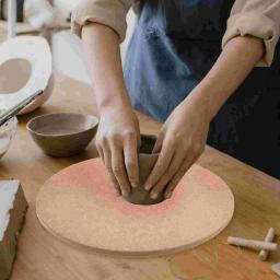 Rodada MDF Cerâmica Roda Morcegos, arte Cerâmica Placa De Secagem, argila Escultura DIY Base, suprimentos Do Casamento - Image 4