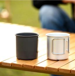 Copo De Liga De Alumínio De Caneca De Acampamento, Louça Turística, Utensílios De Piquenique, Equipamento De Cozinha Ao Ar Livre, Conjunto De Cozinhar De Viagem, Panelas De Caminhada - Image 6