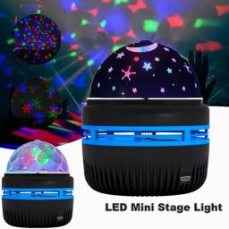 Projetor LED Starry Sky Galaxy, Luz Noturna Rotativa, USB Recarregável, Lâmpada de Projeção Aurora para Quarto, Casa, Decoração para Festa - Image 1