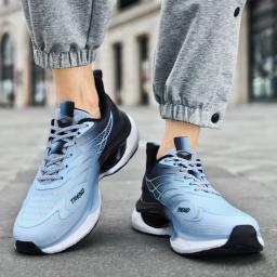 Sapatos esportivos masculinos unissex tênis de atletismo de alta qualidade tênis de corrida anti-deslizamento leve caminhada calçado de corrida 2024 novo - Image 4