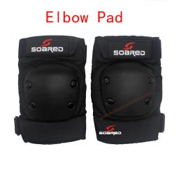Profissional Engrossar Joelho Guarda, Protetor de Cotovelo, Preto Brace Pad, Ski Snowboard, Patinação, S, M, L, 2pcs - Image 6