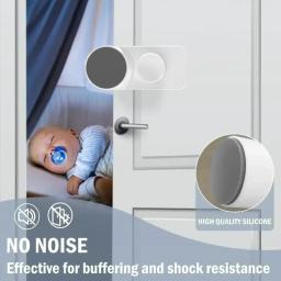 Baby-Proof Swivel Door Stopper, Door Stop Handles, Safety Lock, Adequado para crianças, crianças, gatos e cães - Image 4