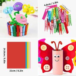 DIY Arte Artesanato conjuntos para crianças, crianças artesanato suprimentos, Kits criativos para projetos escolares, atividades do partido, 1219 PCs - Image 4