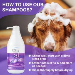 Lavender Hidratante Profunda Pet Shower Gel, Limpeza Desodorizante, Aroma Fresco, Nutre o Cabelo, Banho Shampoo, Produtos Cat, Dog - Image 2