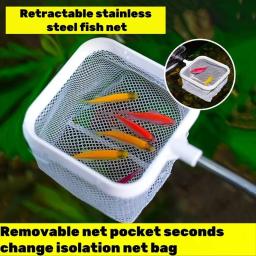 Aquário Praça Rede de pesca com ventosa Cabo longo extensível, Equipamento de pesca para pegar peixes, tanque de camarão, suprimentos limpos - Image 5
