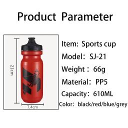 Bicicleta Garrafa De Água 610ML PP5 Leve Esportes Ao Ar Livre Portátil Ciclismo Chaleira Mountain Road Bike Peças - Image 2