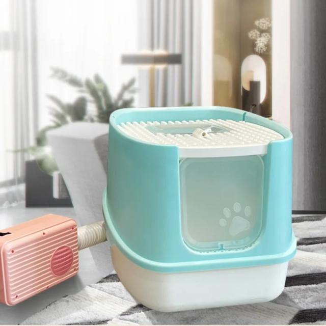 Secador de Cabelos para Gatos e Cães com Caixa de Secagem Rápida e Controle de Temperatura Inteligente Ultra Silencioso