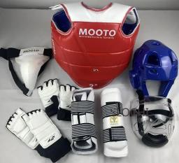 Artes Marciais Combate Equipamento De Proteção, Competição Engrossar, Equipamento De Combate Real, Equipamento De Taekwondo De Boxe Infantil, Conjunto Completo - Image 5