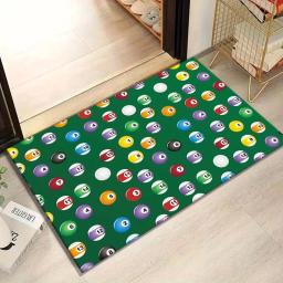 Tapete estampado de bola de bilhar para sala de jogos, divertido e brincalhão, inspirado na mesa de bilhar, tapete para sala de jogos, pobreble - Image 3