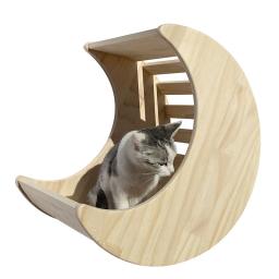 Casa na árvore de madeira para gatos, arranhando plataforma de escalada, parede, escada escadas, Kitty Gift, Pet Supplies - Image 4