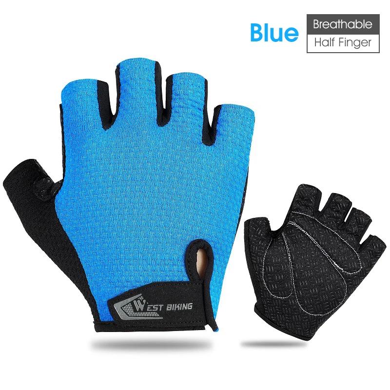 Bicicleta OCIDENTAL-Luvas Respiráveis de Ciclismo Esportivo para Homens e Mulheres, Antiderrapante, Tela Sensível Ao Toque, MTB, Bicicleta de Estrada, Ao Ar Livre, Corrida, Bicicleta - Image 1