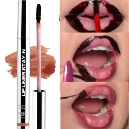Tatuagem do forro de lábios altamente pigmentado, Matte Peel Off, Enhance Lips, Lip Stain duradouro, impermeável, batom à prova de transferência - Image 1
