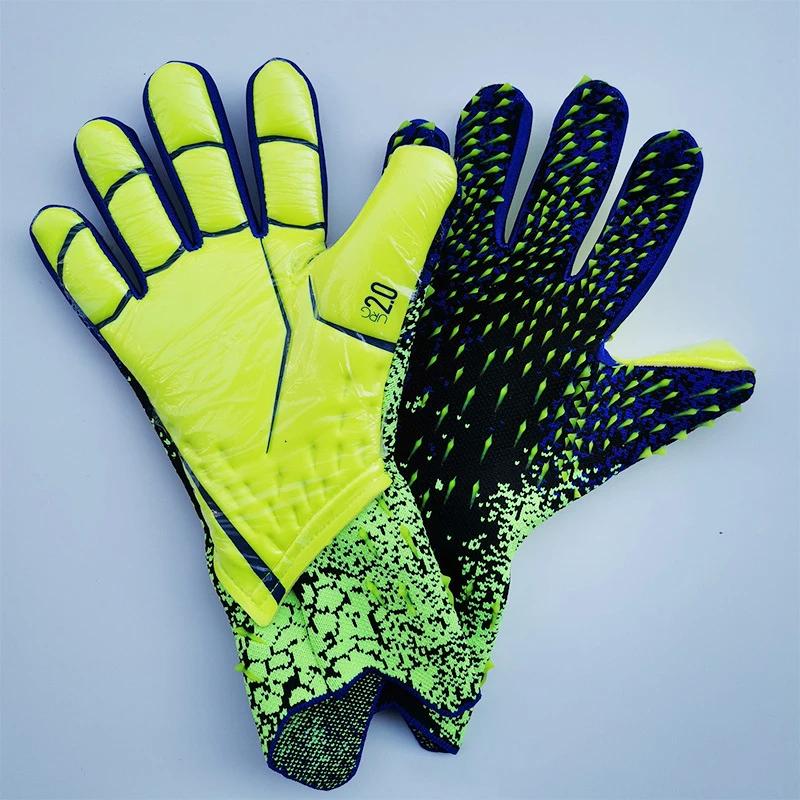 Luvas de futebol profissional goleiro látex engrossado proteção adultos criança goleiro esportes futebol goleiro luvas - Image 1