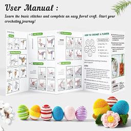 Multi Tamanho Fio Crochet Craft Set, Ideal Conjunto Iniciante, DIY Ferramentas de Tecelagem, Ergonomia, Originalidade, 113Pcs - Image 5