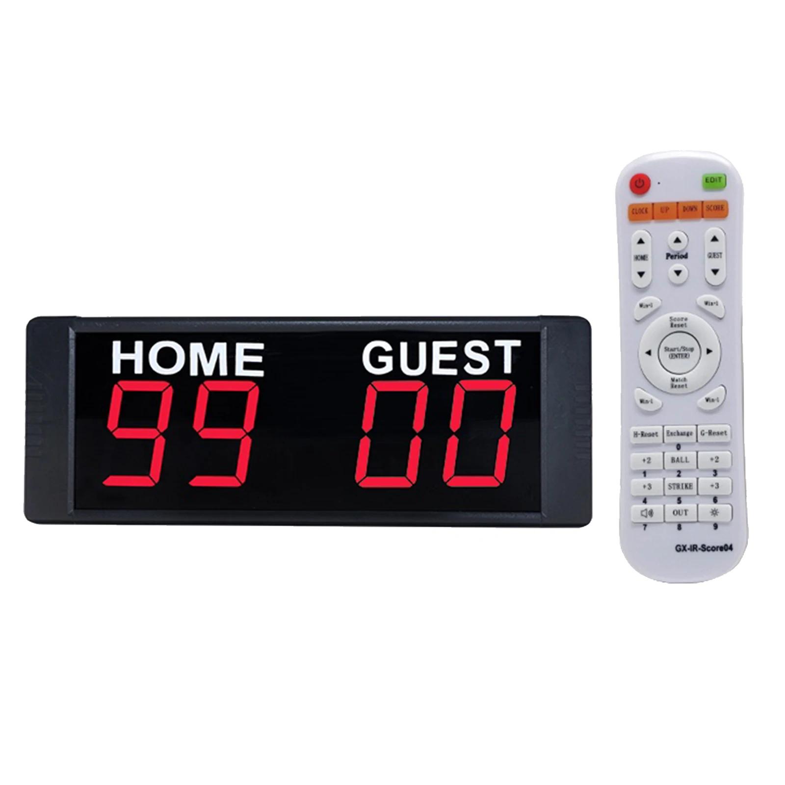 Wall Mounted Eletrônico Digital Placar para Basquete Futebol Boxe Sports Plug UE - Image 1