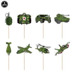 Balões infláveis para decorações de festa de aniversário, balões camo, tanque, arma de mísseis, envoltórios suspensos, exército, militar, festa - Image 5