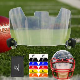 Futebol americano Viseiras com Clip Clear Anti-Fog Capacete, Rugby Eye Shield Visor para Adultos e Jovens, Cheap Fábrica de Vendas - Image 1