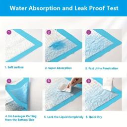 Fralda descartável super absorvente para animais, fralda saudável para gatos, filhote de cachorro, almofada de cuidados para gatos, secagem rápida - Image 3