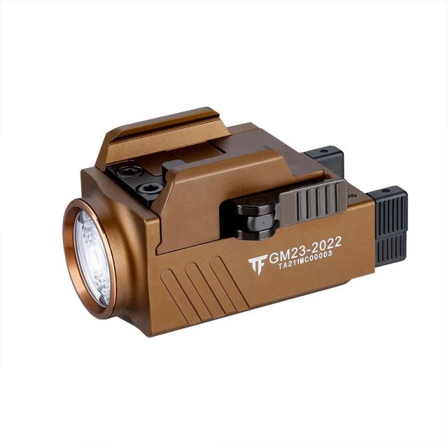 Trustfire GM23 Lanternas LED táticas Mini luzes 800 lúmens USB recarregável de liberação rápida 1913/GL Rail