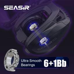 Seasir ZERO-VX 133g BFS Baitcasting Carretel de pesca ultraleve 7.6:1 Relação de engrenagem 6 + 1BB Max Drag 4kg Bobina de pesca de água salgada doce - Image 4
