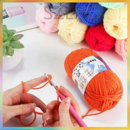 Leite algodão tricô lã fio, bordado tingido Lanas para crochê artesanato, camisola, chapéu, bonecas, ferramentas de costura, 50g, 5Ply, A2-1 - Image 4
