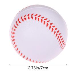 Bolas de beisebol artesanais para prática masculina, bolas brancas para crianças, treinamento físico, bola de jogo em equipe, 7cm - Image 6