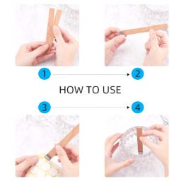 Pavios De Vela De Madeira Natural com Clip Base, Artesanato De Velas De Madeira, Cera De Parafina De Soja, Smokeless Making Supplies, 30Pcs - Image 4