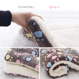 Cobertor macio macio para animais de estimação, tapete quente, respirável, pele amigável, impressão estrela bonito, cama de cães e gatos - Image 5