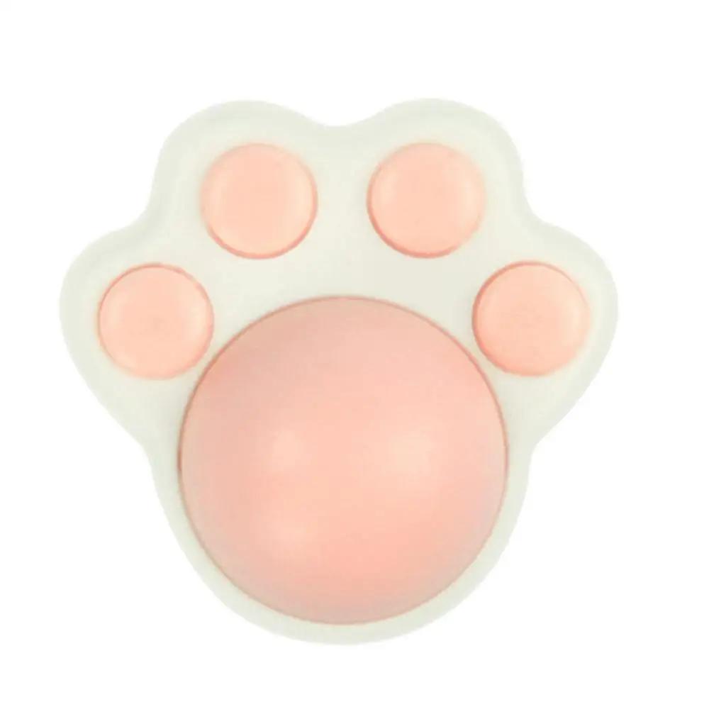 Brinquedo de bola de catnip flexível gato nips brinquedos bonito gato pata forma mastigar manter saúde intestinal brinquedo gatos brinquedos de cuidados orais para gatos adultos - Image 1
