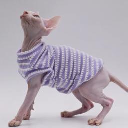 Roupas Sphynx confortáveis e respiráveis para gatos, adequadas para gatos sem pêlos, Devon Rex,Cornish, Kennel, Primavera e Verão - Image 1