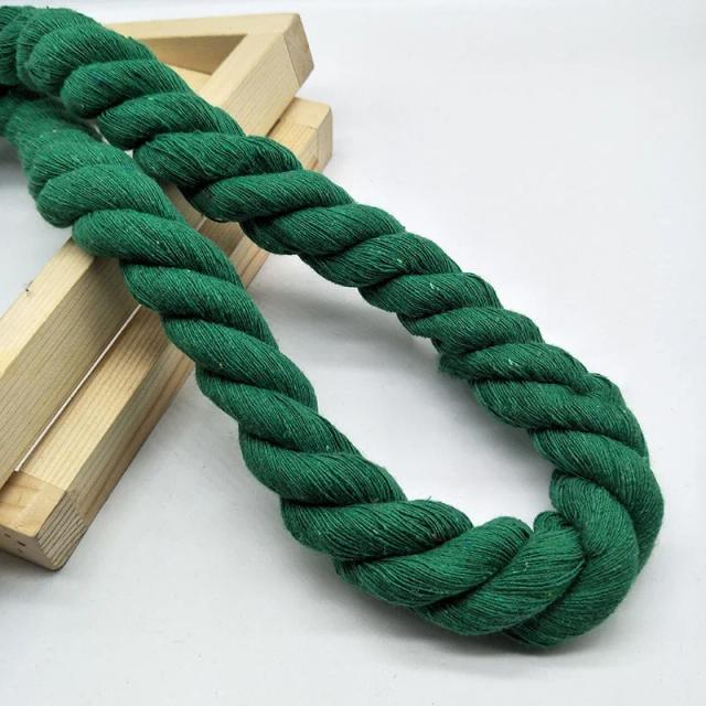 Cordão Colorido Trançado de Algodão 2 Metros - 20mm - Ideal para Decoração de Árvores e Acessórios de Artesanato DIY