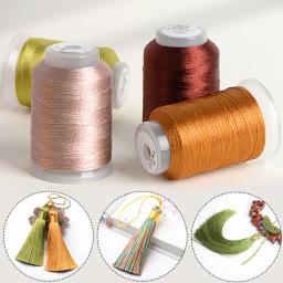 Fio De Linha De Seda De Algodão Gelo Brilhante, Fio De Ouro, 3 Vertentes, DIY Handmade Knitting Almofada, Crochet Bag Knitting, Suprimentos De Costura, 30g - Image 4