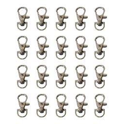 20 pçs ganchos metal clipes 360 ​​graus fechaduras porta para gaiolas animais estimação correntes chaveiros - Image 1