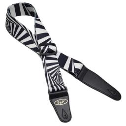 Correia ajustável de guitarra impressa, série preto e branco, acessórios para acústico popular, elétrico, baixo, ukulele, novo - Image 2