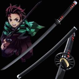 Demon Slayer Cosplay Espada de Metal, Espadas Katana Real, Adereços prontos para batalha, Arma Anime, Sem Borda, Decoração Do Quarto - Image 4