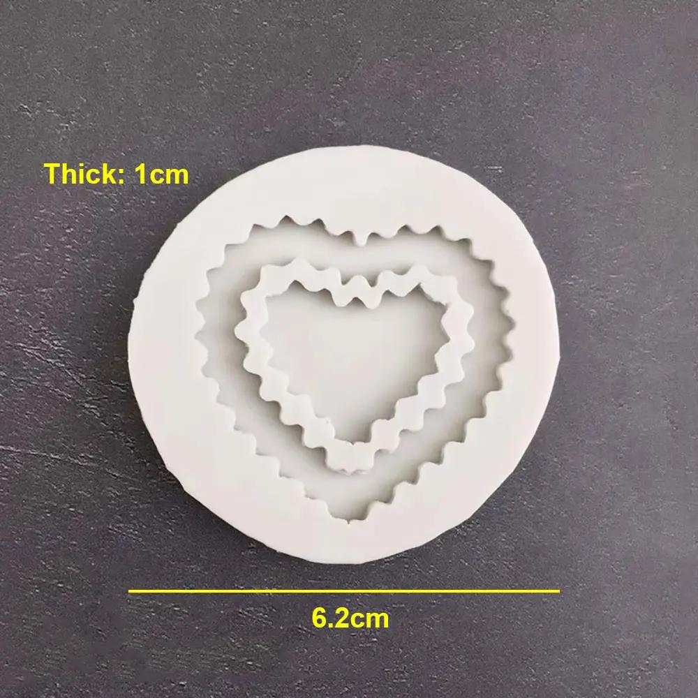 Silicone Handmade Flor Quadros Borda Molde, Moldes DIY Photo Frame, Chocolate Flip Sugar Cake Mold, Ferramentas Fondant, Mundo - Image 1