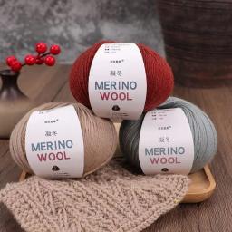 Fio Grosso De Lã, Macio Médio Mão De Malha, Cachecol DIY Crochet, Roupas, Chapéus, Bebê, 50g por Rolo - Image 1