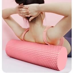 Rolo hexagonal redondo do cilindro da espuma de eva do rolo da ioga para exercícios de pilates aprimorados em casa diâmetro 9.5cm comprimento 29.7cm - Image 4