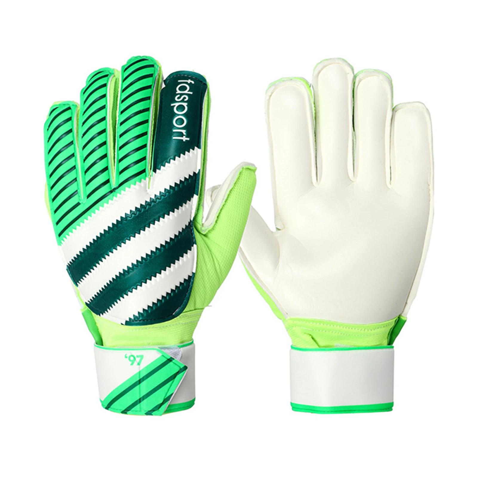 Goleiro Látex Anti-Slip Luvas De Proteção De Dedo Completo, Equipamento De Esporte De Futebol, Luvas De Guarda Goleiro, Resistente Ao Desgaste - Image 1