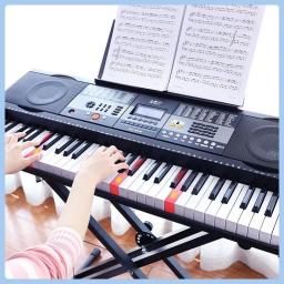 Sintetizador de teclado digital piano, piano real para crianças e adultos, controlador profissional, instrumentos eletrônicos, 61 - Image 2