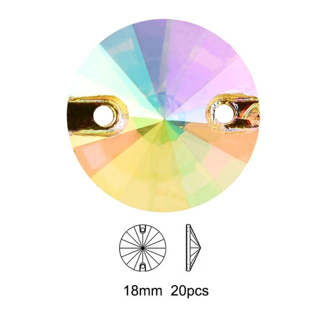 Oleeya Strass Cristal Costura Artesanato Vidro Flatback para Roupas Bordado