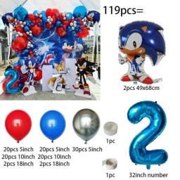 Balão digital para festa de aniversário infantil, Cartoon Banner Decoração Set para chá de bebê, sonices, 1 conjunto - Image 3