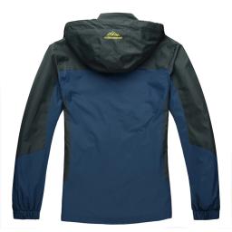 Trvlwego acampamento caminhadas jaqueta dos homens outono esportes ao ar livre casacos escalada trekking blusão viagem jaquetas à prova dwaterproof água preto - Image 3