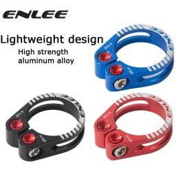 Enlee braçadeira de espigão de bicicleta, braçadeira cnc de liga de alumínio para selim de ciclismo, 31.8mm 34.9mm, peças de bicicleta, acessórios de selim - Image 1