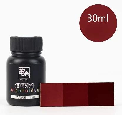 Tinta de couro colorida para material de escultura artesanal, corante que muda a cor, álcool diluído ajustável, produtos, 30ml - Image 1