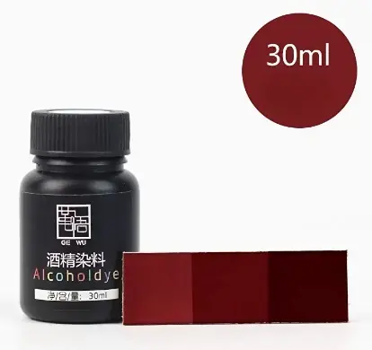Tinta de Couro Colorida para Esculturas Artesanais - Corante Ajustável em Álcool, 30ml