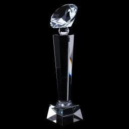 Troféu De Cristal Personalizado, Copa De Cristal, Top Diamond Design para Winner Prize Award, 29cm - Image 3