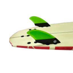 UPSURF-FCS Twin Keel Fins, 2 Fins, Double Tabs Base, Prancha de Surf, Honeycomb Fiber, Twin Fins for Fish Boards - Image 3