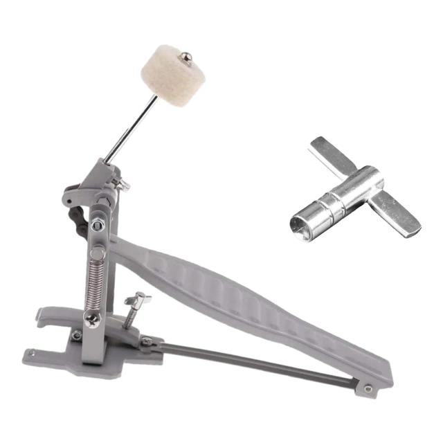 Pedal Profissional de Bumbo em Liga de Alumínio com Design Portátil para Bateria Eletrônica